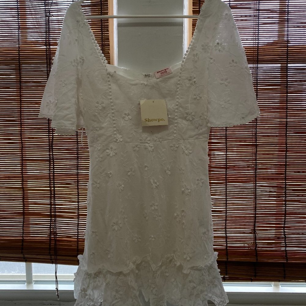 Brand New ShowPo Spring White Dress Size 6